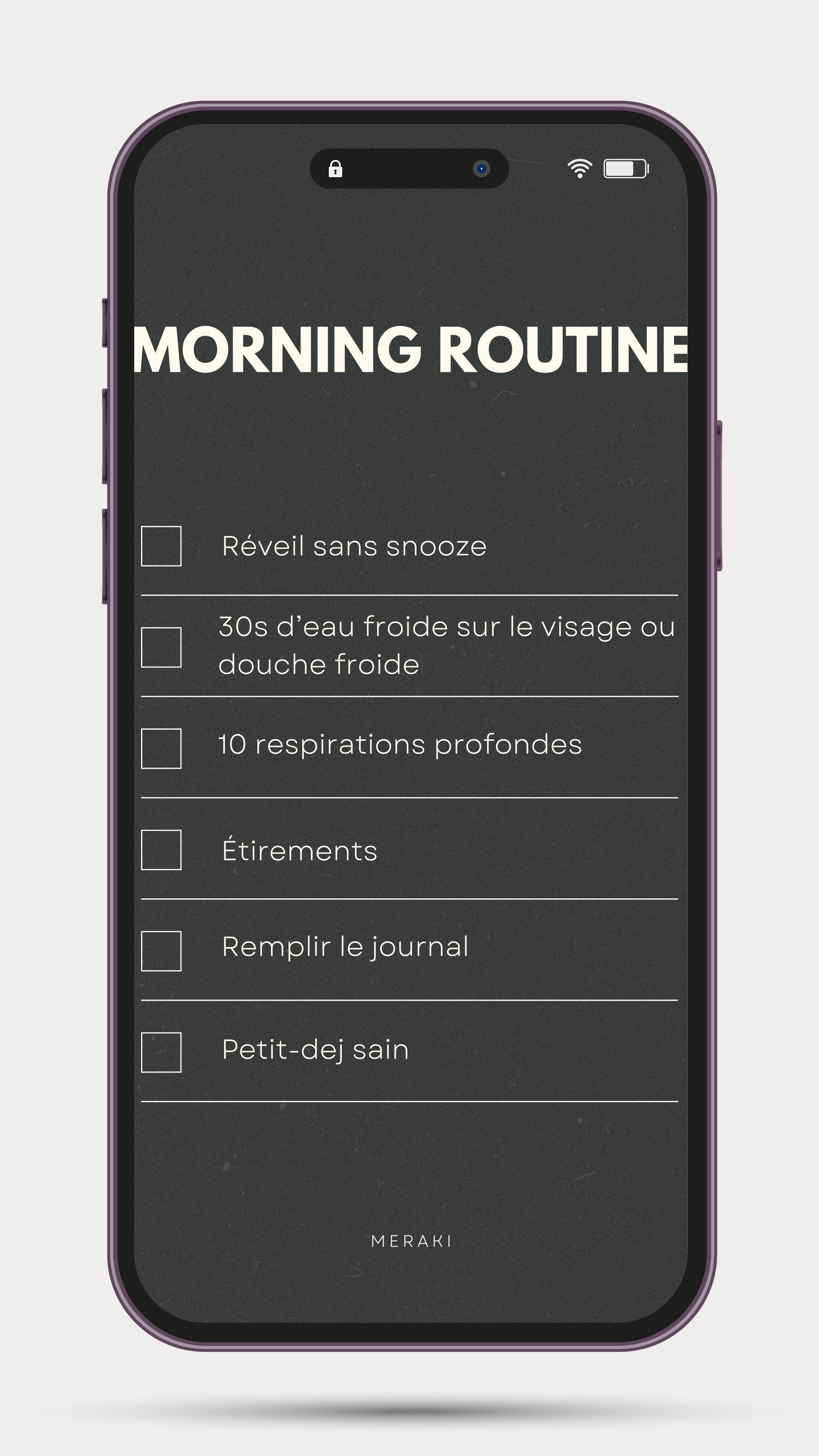 Checklist routine - OFFERT